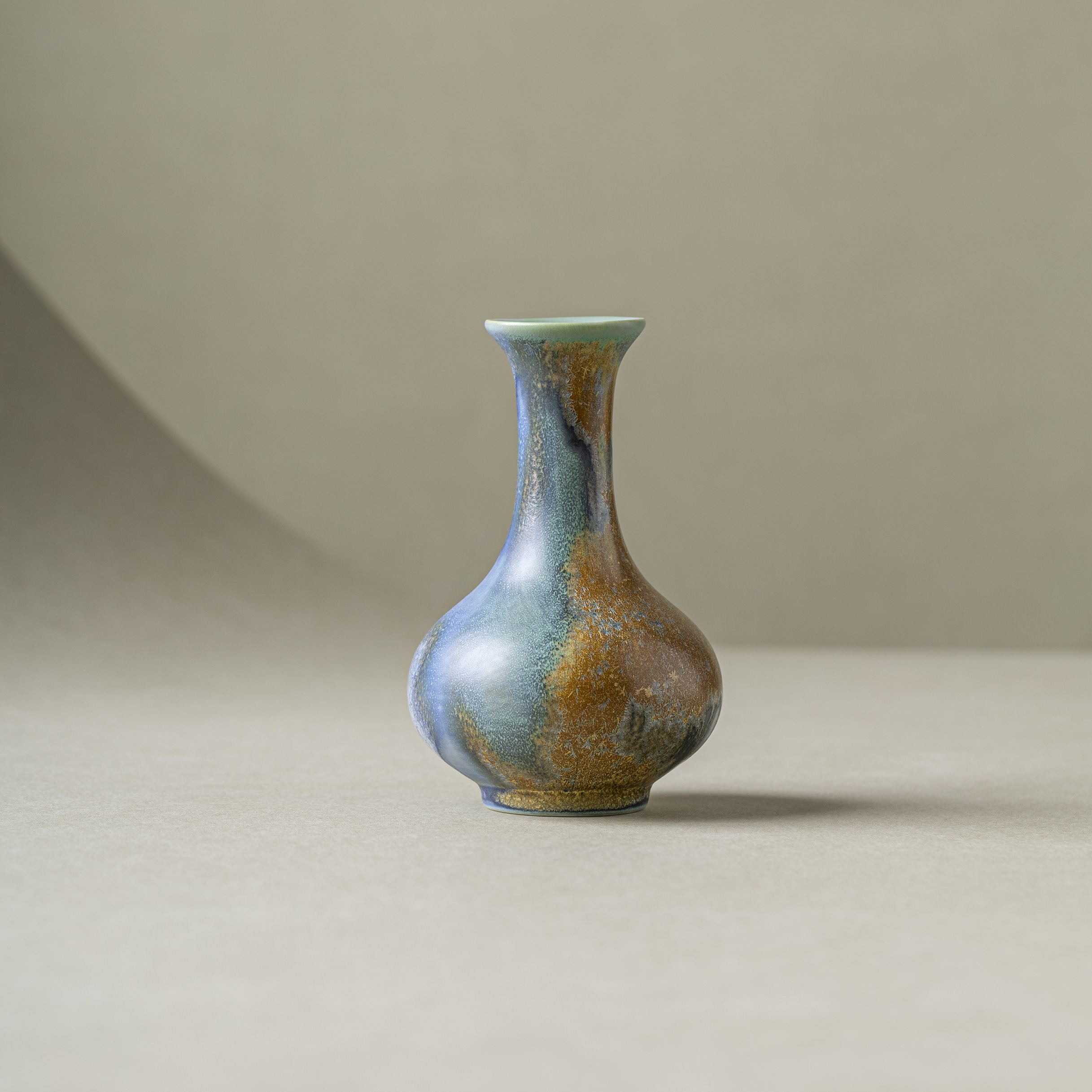 Thousand Miles of Rivers and Mountains/千里江山(Qian Li Jiang Shan) - Crystalline Glaze Vase-TeaTsy Official Website
