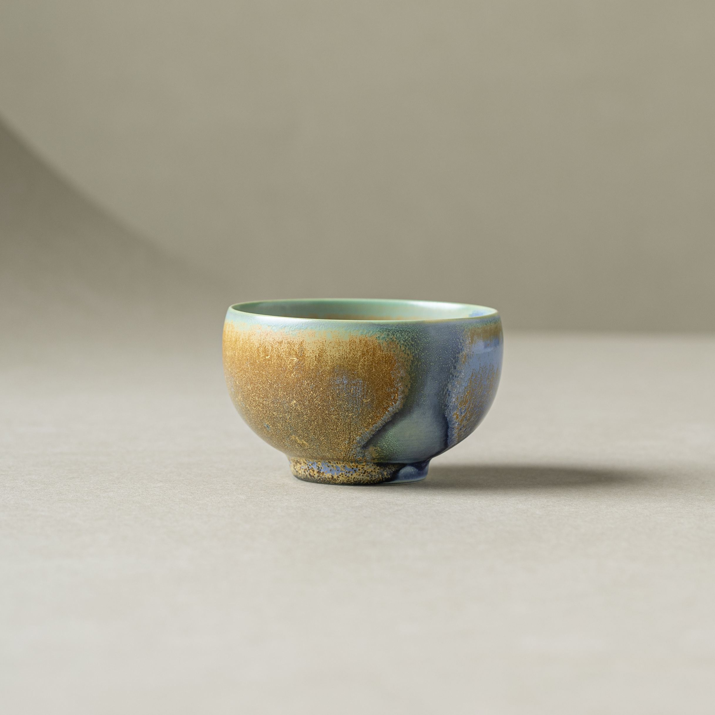 Thousand Miles of Rivers and Mountains/千里江山(Qian Li Jiang Shan) - Crystalline Glaze Glaze Classic Teacup-TeaTsy Official Website
