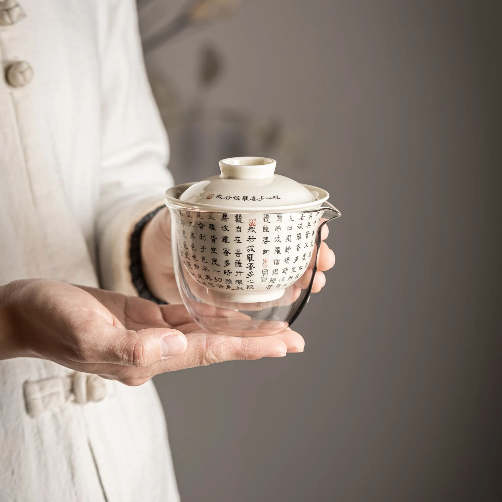 [Copy]“Thousand Buddhas Zen” Portable Tea Set – Gaiwan with Cups | Travel Gongfu Tea Set with Case