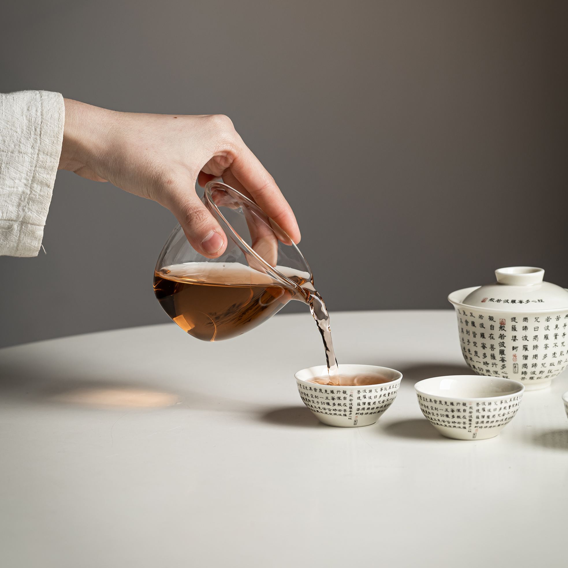 [Copy]“Thousand Buddhas Zen” Portable Tea Set – Gaiwan with Cups | Travel Gongfu Tea Set with Case