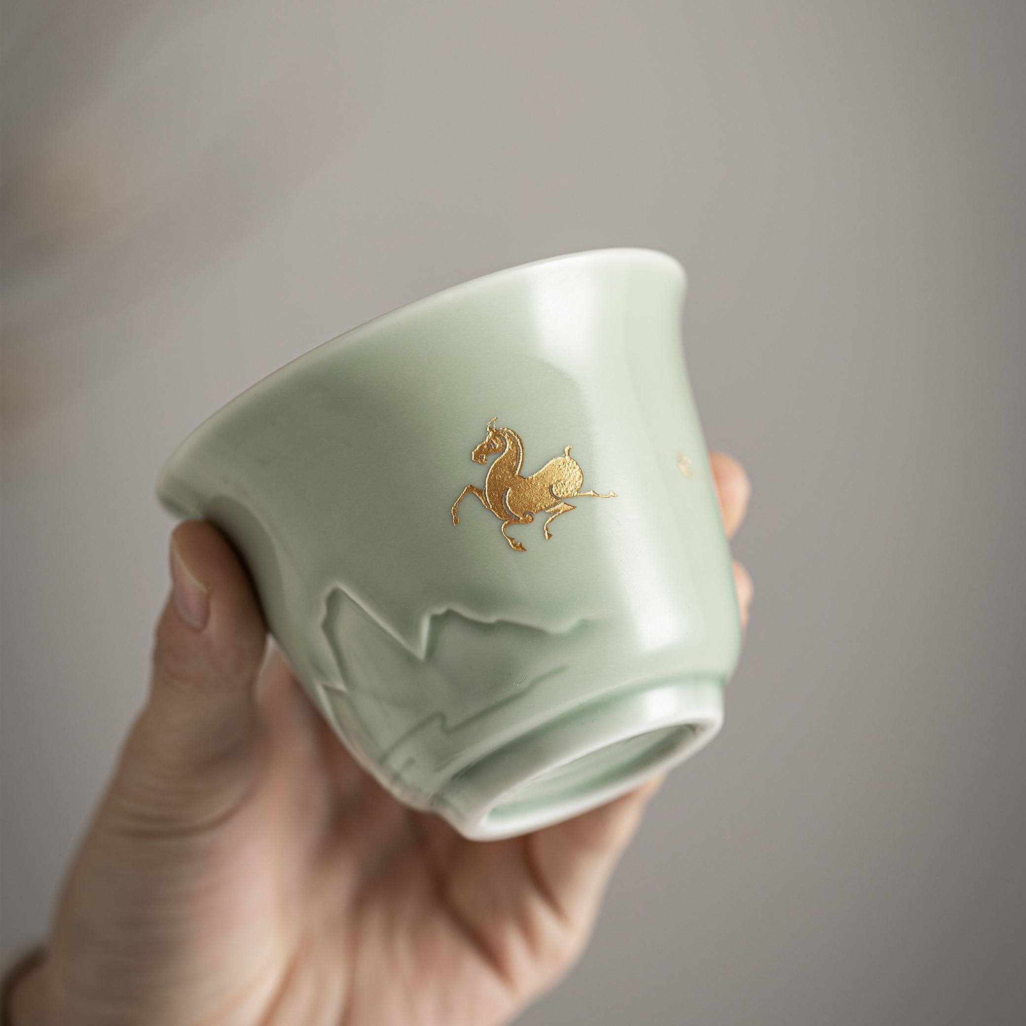 [Copy]"Jingmai“ Portable Tea Set – Celadon Gaiwan with Cups | Travel Gongfu Tea Set with Case