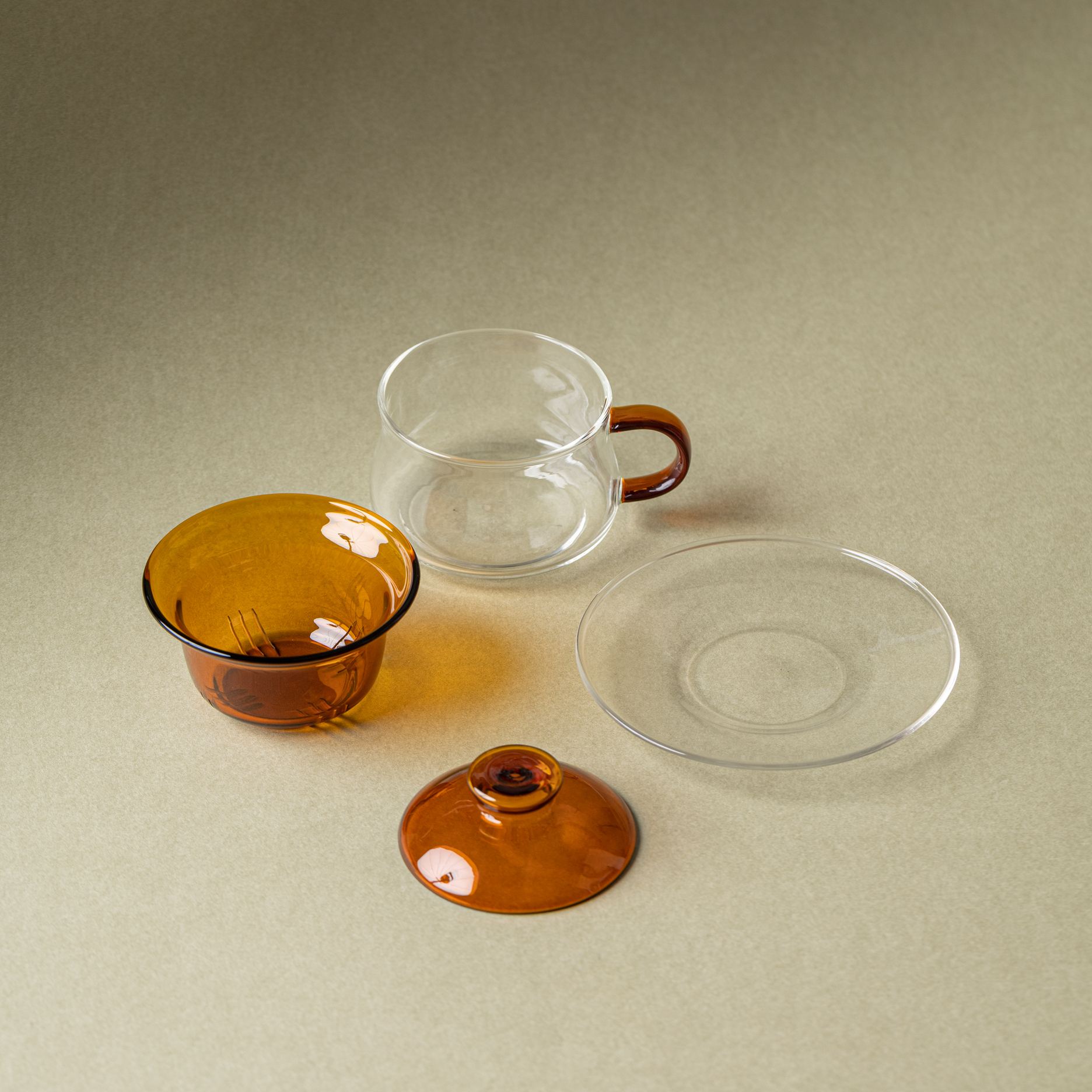 [Copy]"Mossglow" - High-grade Borosilicate Heat-Resistant Glass Teapot with Infuser