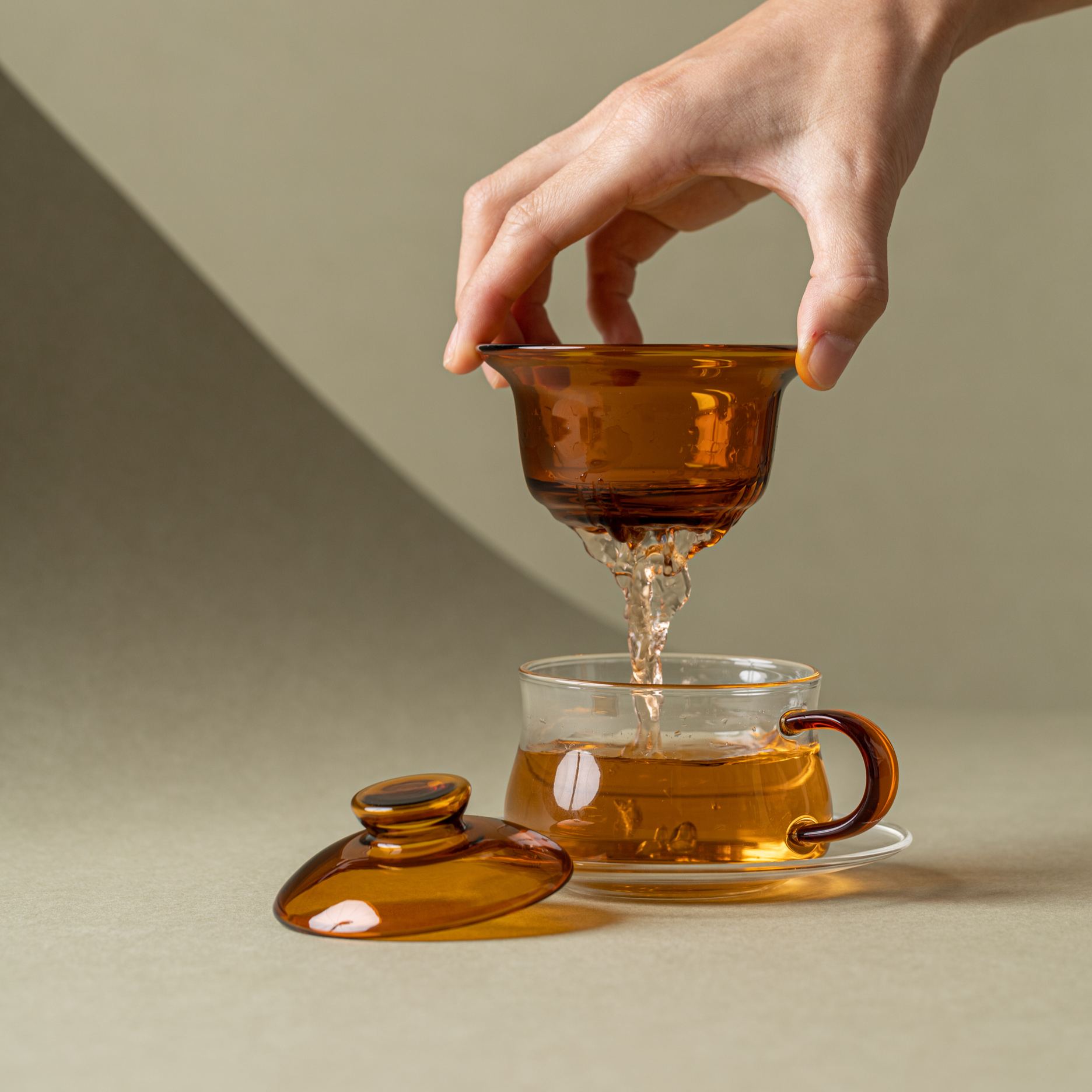 [Copy]"Mossglow" - High-grade Borosilicate Heat-Resistant Glass Teapot with Infuser