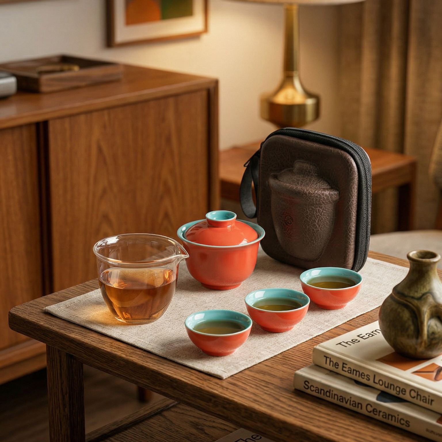 Imperial Crimson Travel Tea Set – Palace Red/故宮紅 Edition