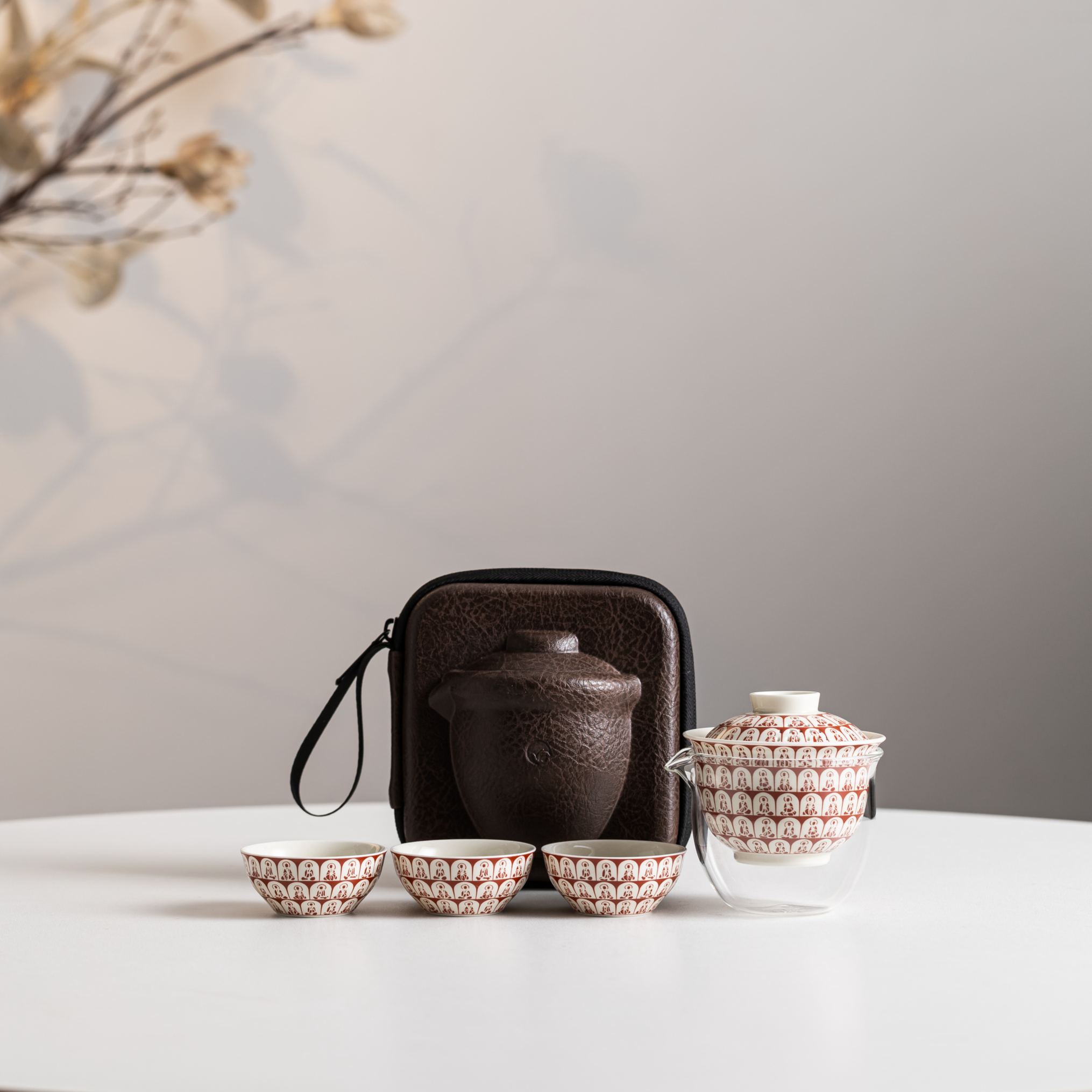 Dunhuang Thousand Buddhas /敦煌千佛 (Lid Drain Holes) Travel Set