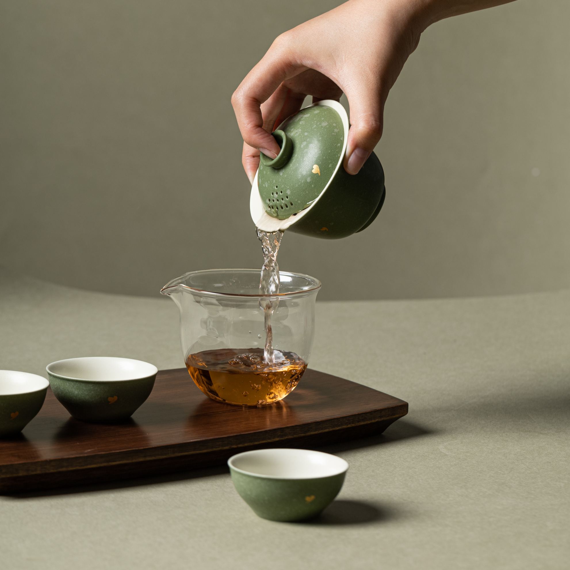 [Copy]"Zen Ink Cat" —— Lid Filter Kung Fu Travel Tea Set