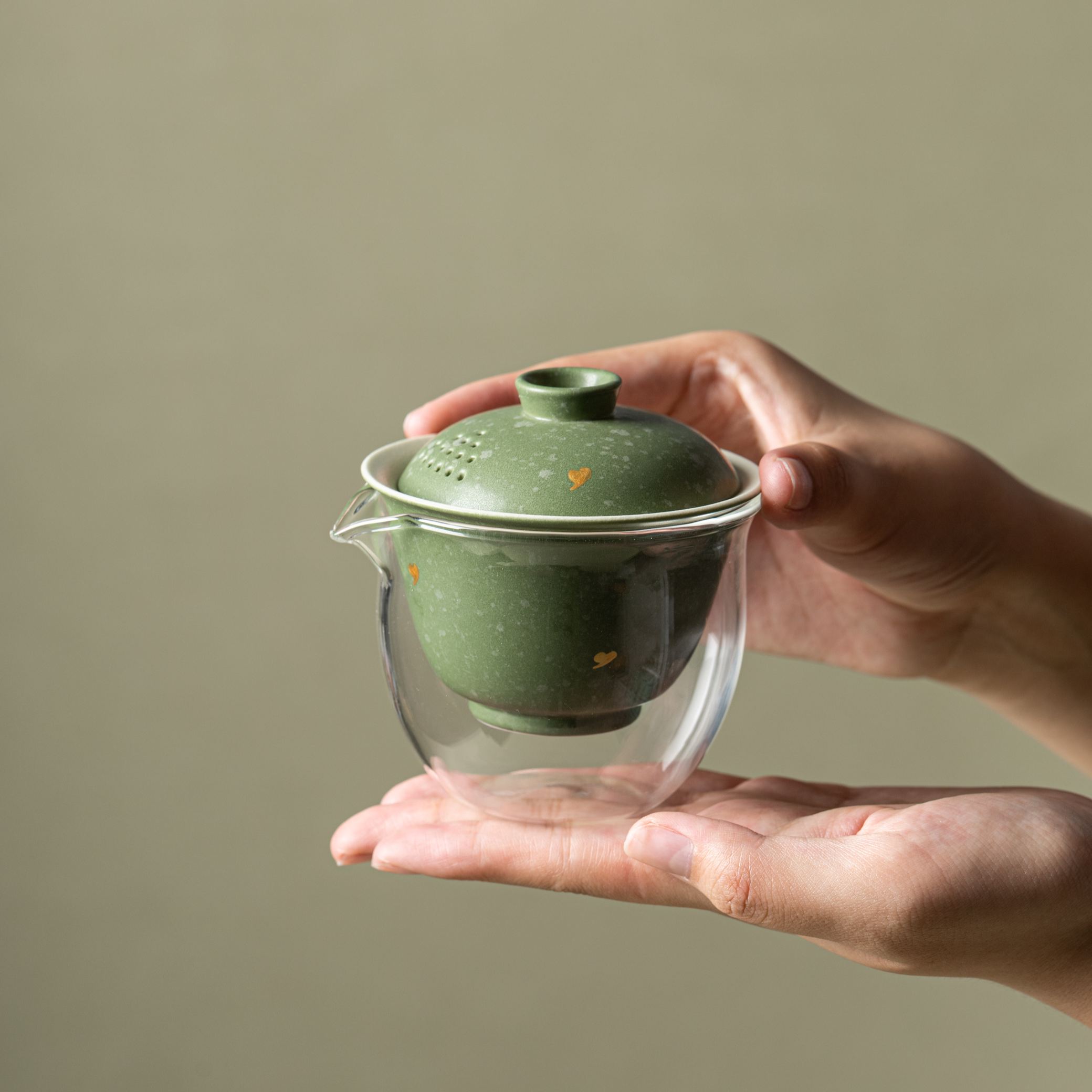 [Copy]"Zen Ink Cat" —— Lid Filter Kung Fu Travel Tea Set