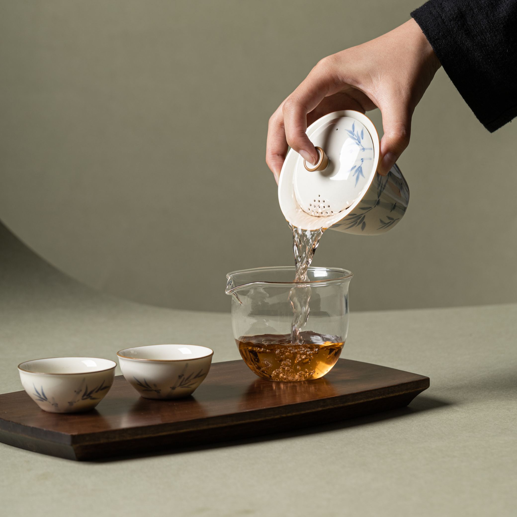 [Copy][Copy]"Zen Ink Cat" —— Lid Filter Kung Fu Travel Tea Set