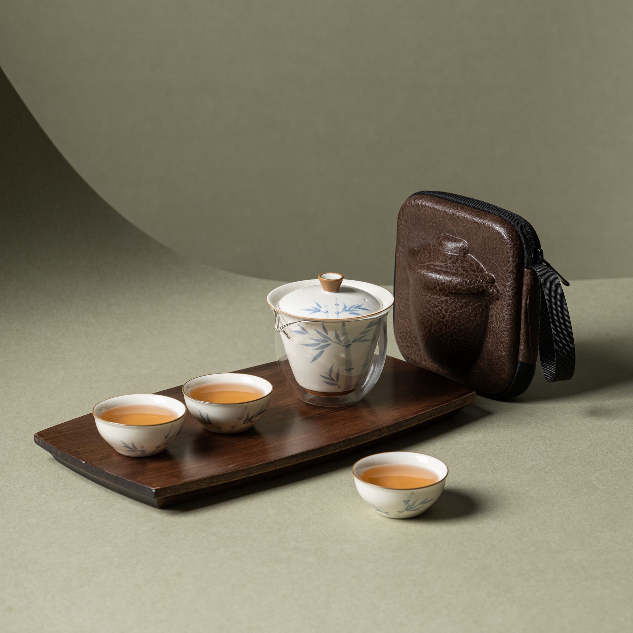 [Copy][Copy]"Zen Ink Cat" —— Lid Filter Kung Fu Travel Tea Set