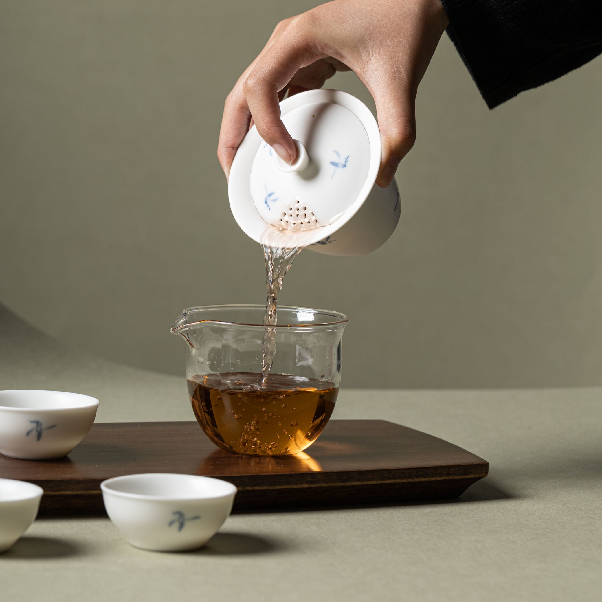 [Copy][Copy][Copy]"Zen Ink Cat" —— Lid Filter Kung Fu Travel Tea Set