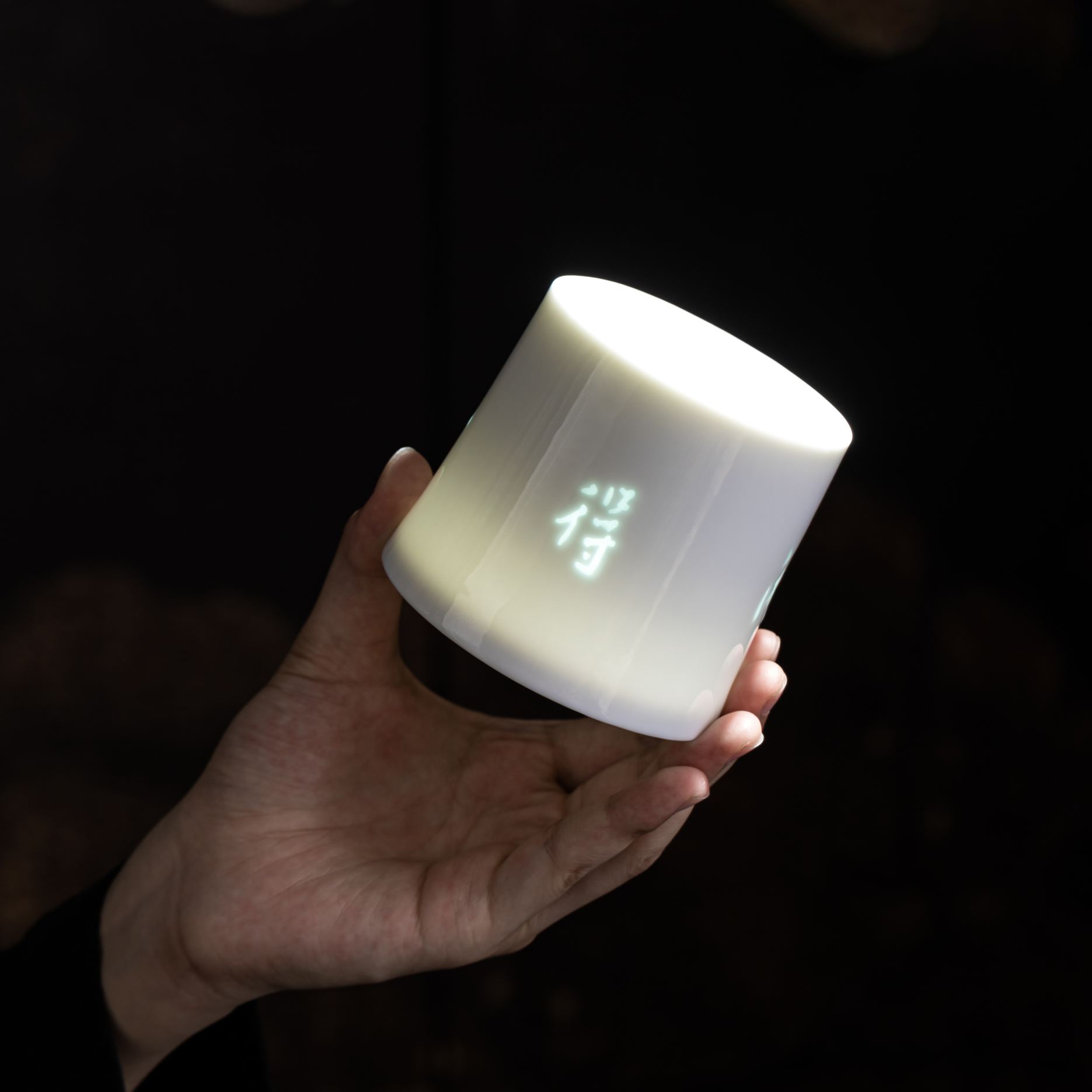 Tea for Leisure /饮茶得闲(Yin Cha De Xian) - Rotating Linglong Ceramic Tea Cup