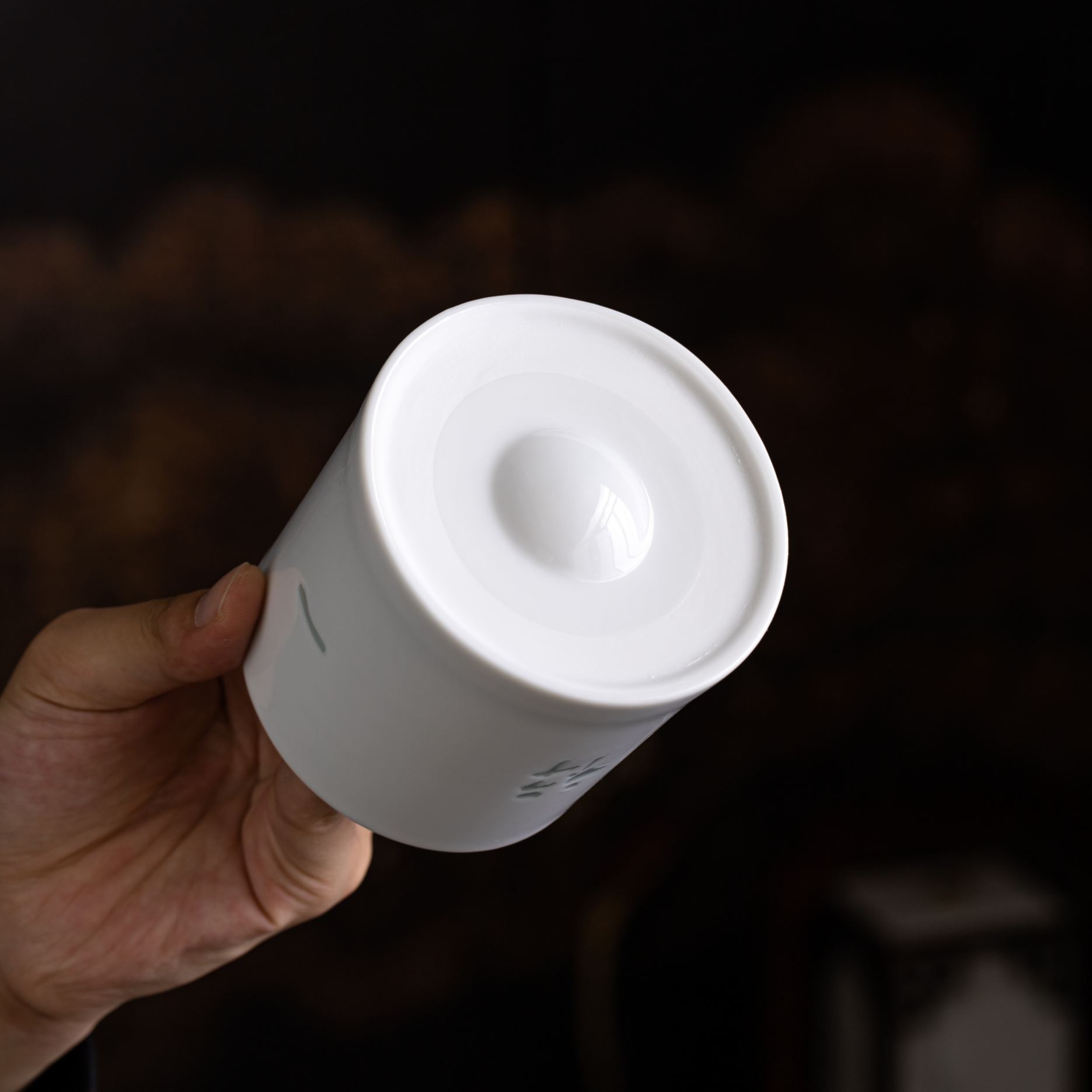 One Moment One Meeting /一期一会(Yi Qi Yi Hui) - Rotating Linglong Ceramic Tea Mug