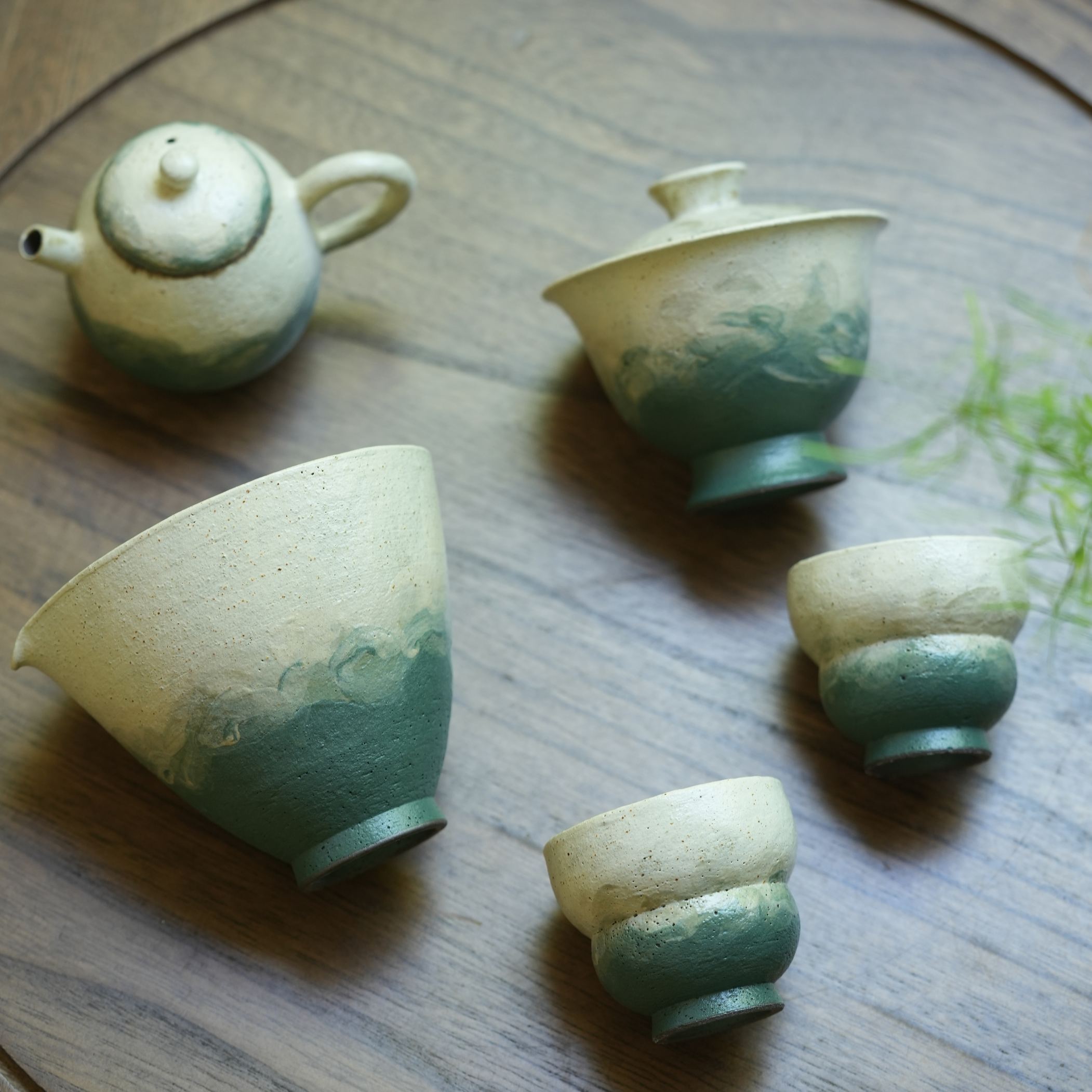 “Lake Veil” - Hand-Thrown Vintage Jingdezhen Ceramic Gaiwan