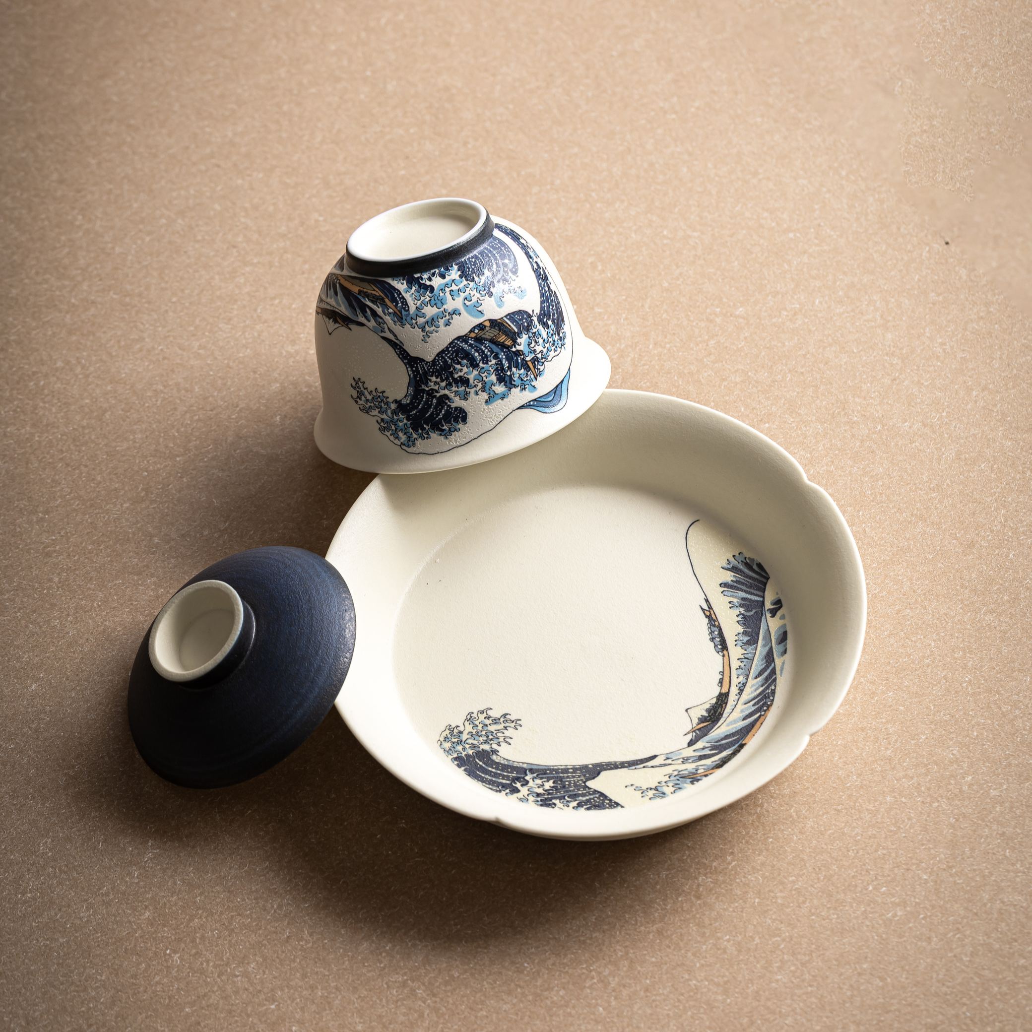 “Great Wave off Kanagawa” – Matte Teaware Collection