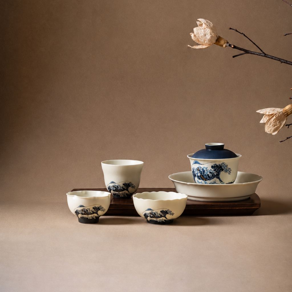 “Great Wave off Kanagawa” – Matte Teaware Collection