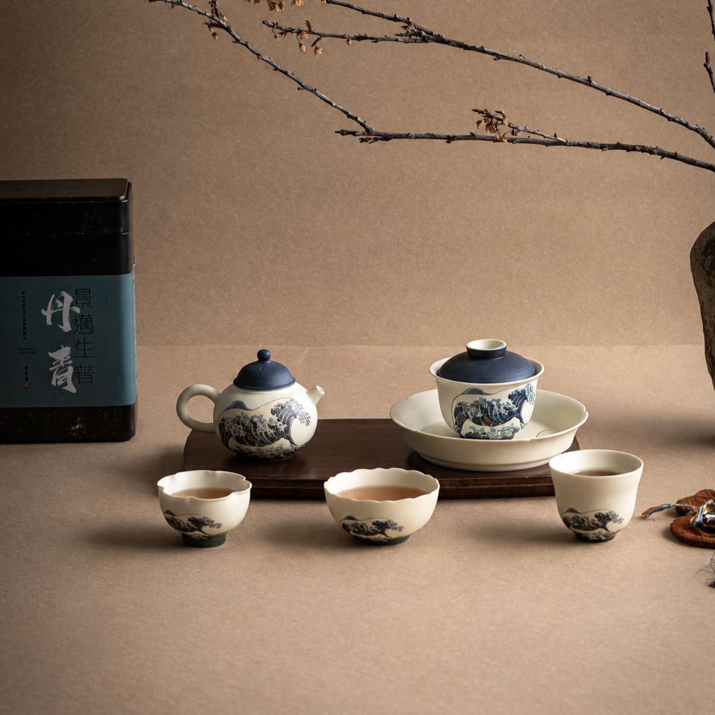 “Great Wave off Kanagawa” – Matte Teaware Collection