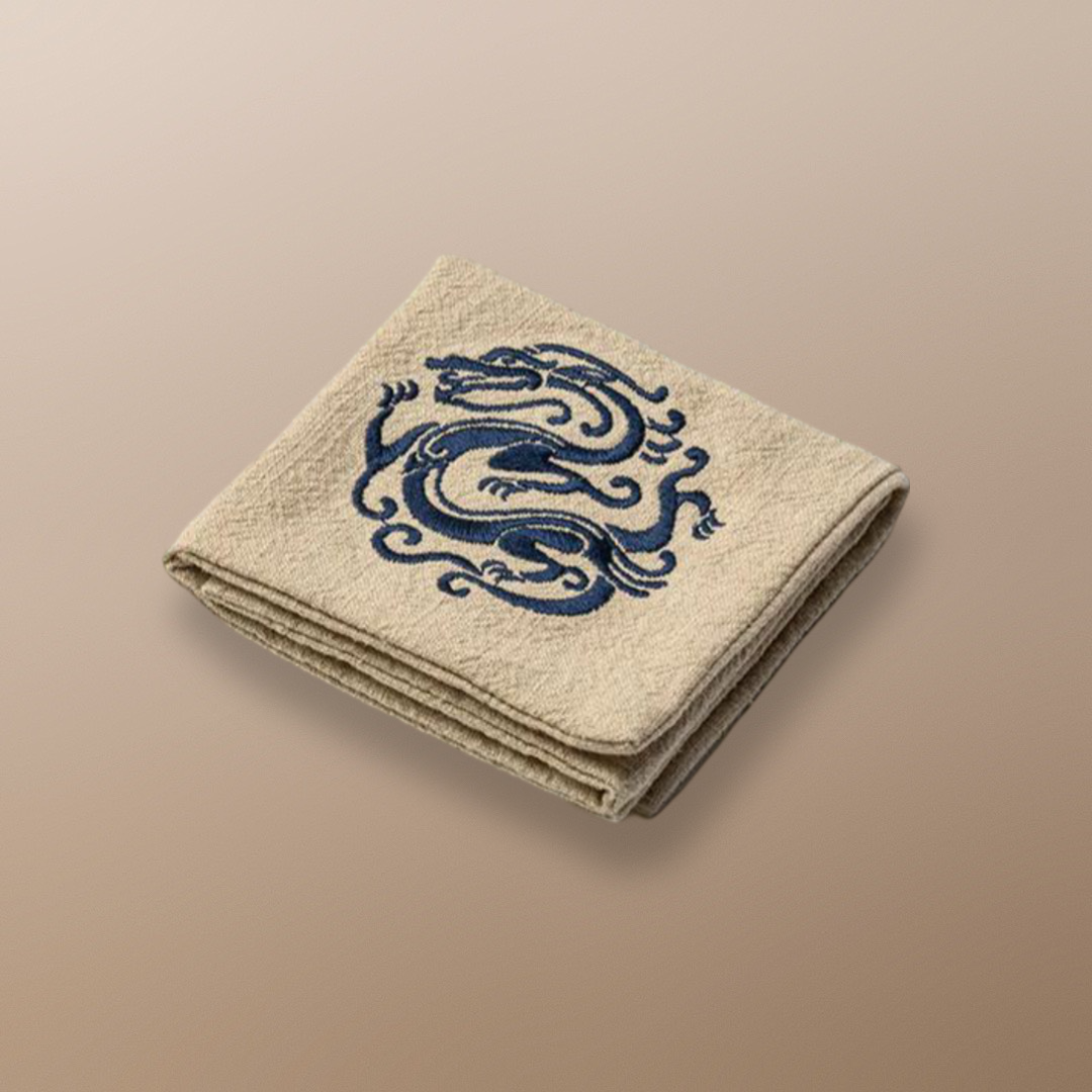 “Auspicious Dragon” - Antique Style Tea Towel