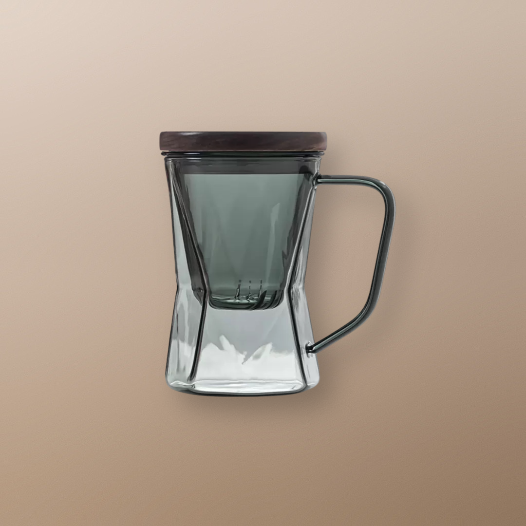 “Cassiopeia” - High Borosilicate Glass Mug with Infuser