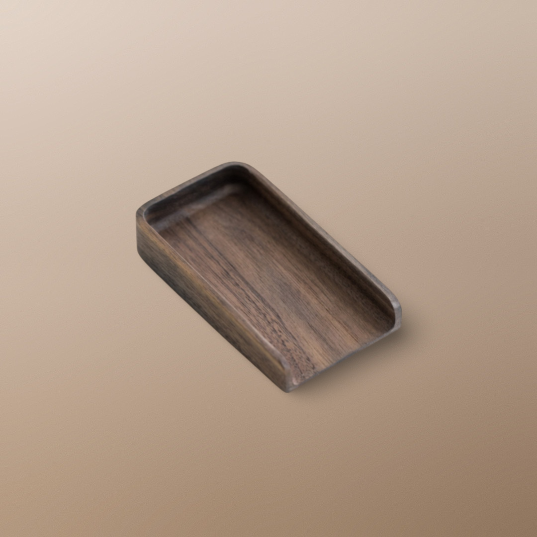 "Wood Talk" - Handmade Solid Ebonized Wood Tea Spoon/Cha Ze