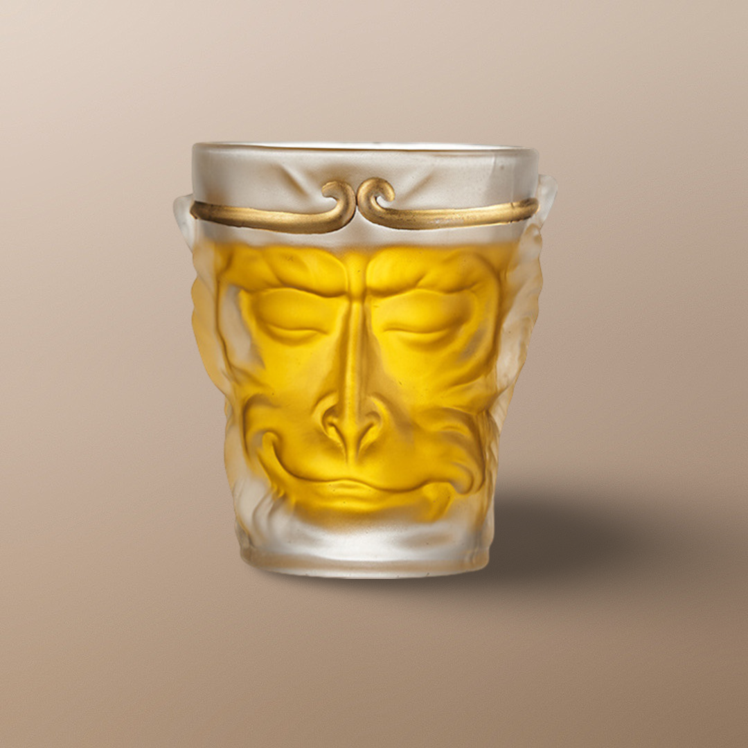 [SALE]"The Return of Monkey King" - Frosted Glass Heat-Resistant Tea Cup/Mug 110ml