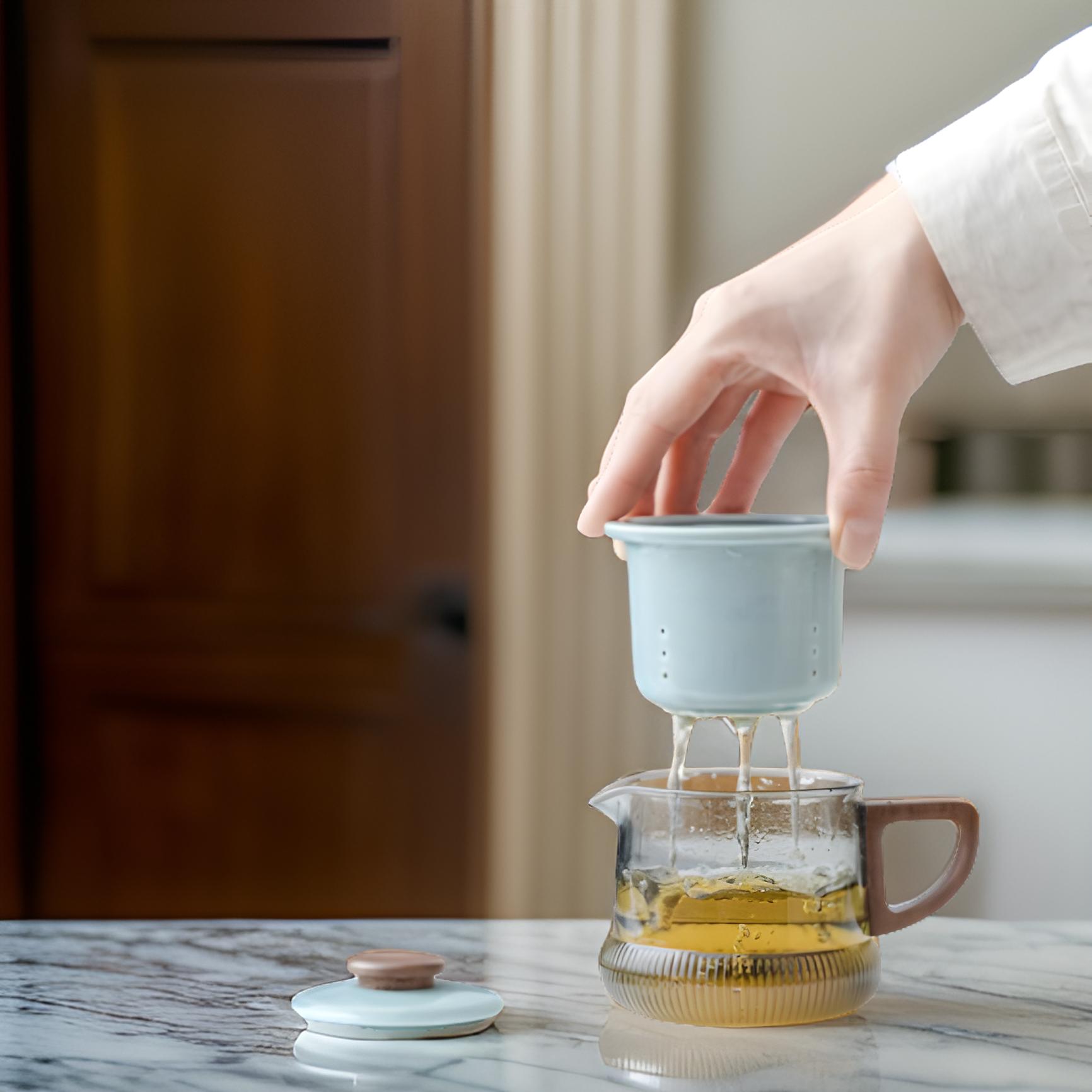 "Reunion" - Handmade Portable Tea Set with Case for Three-TeaTsy Official Website