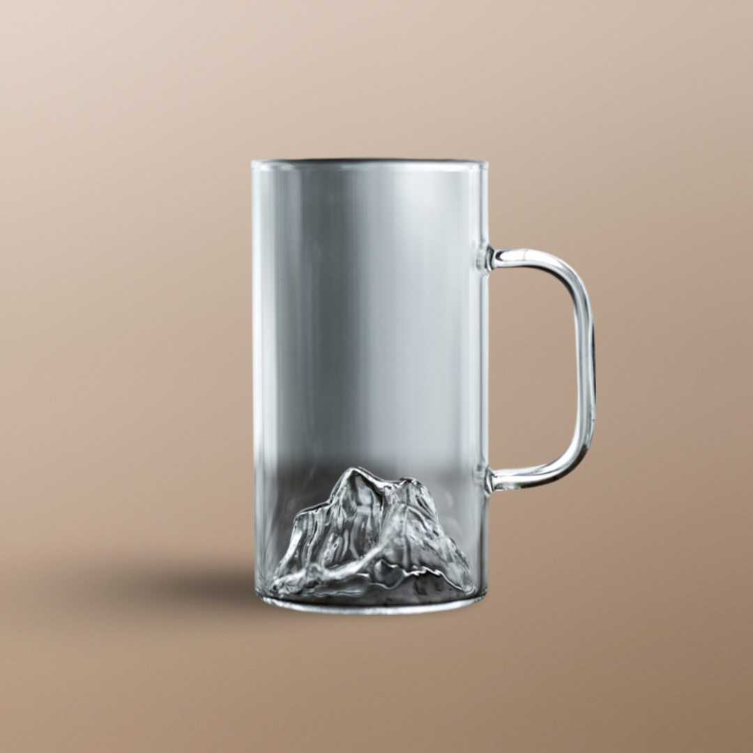 "Alpine" - High-grade Borosilicate Heat-Resistant Glass Tea Mug