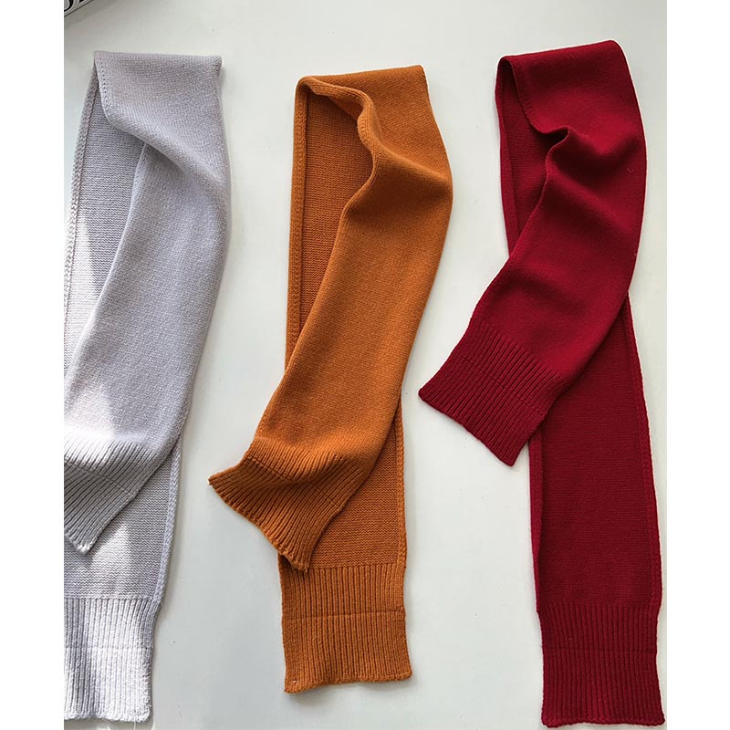 High-quality Soft Wool Warm Solid Color Scarfs  C1275