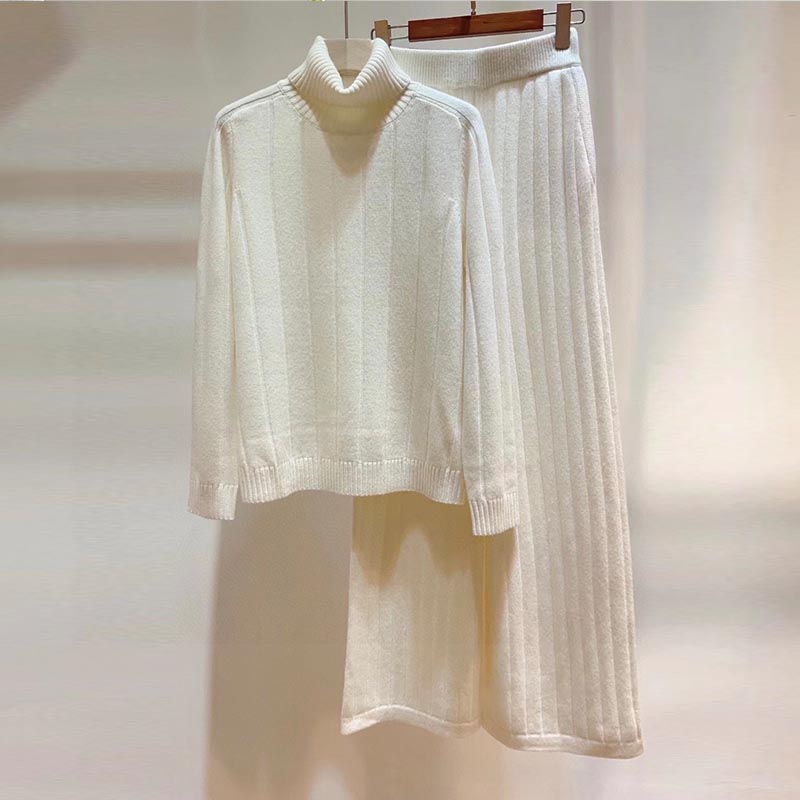 LP High-quality Fashion Cashmere Knitted Two Piece Suit  C0118