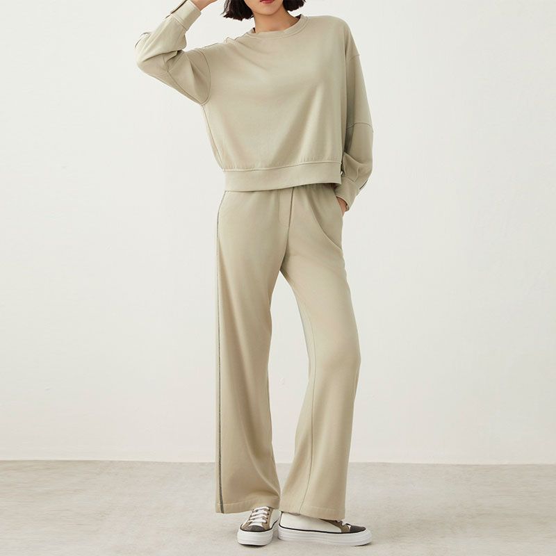 Acetate Wool Women's Hoodie Suits L0902