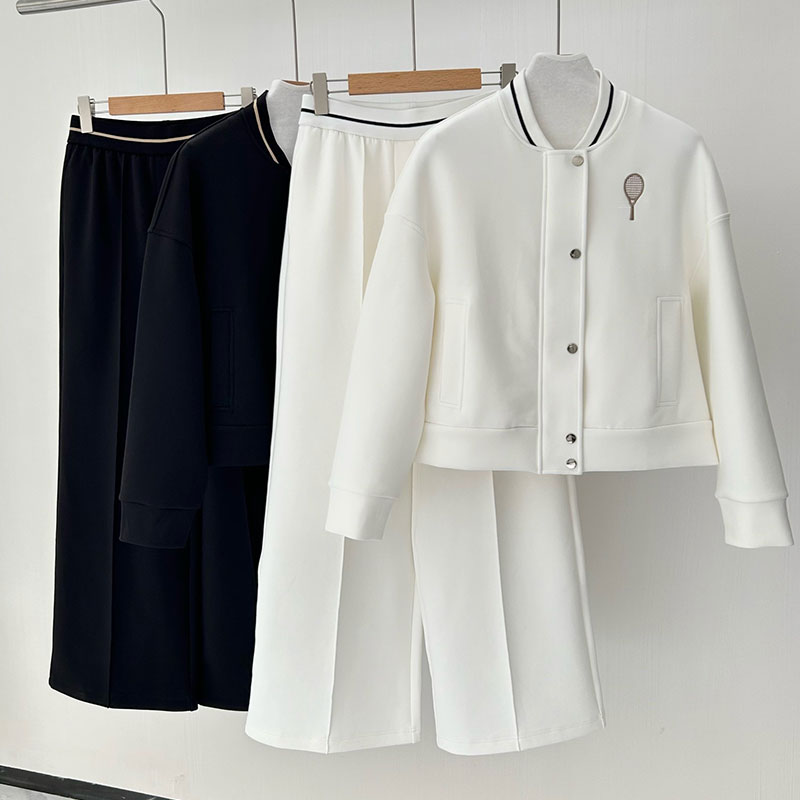 Fashion Cotton Blend Women's Suits L0906