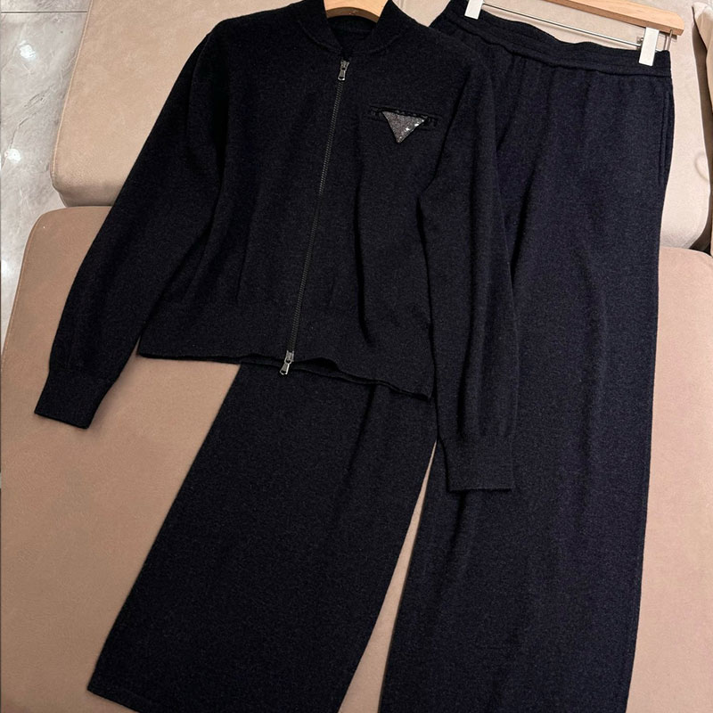 Slim Autumn Luxury Coat And Pants a0845