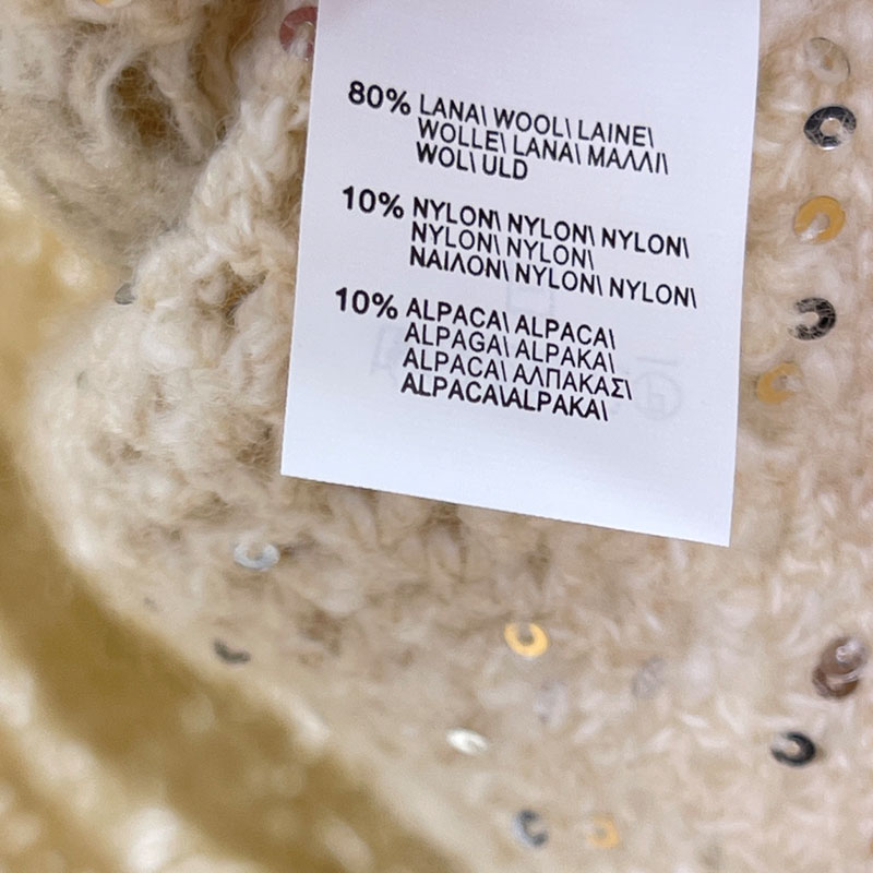 Wool Blend Long Sleeve Women's Knitted Pullover L0847