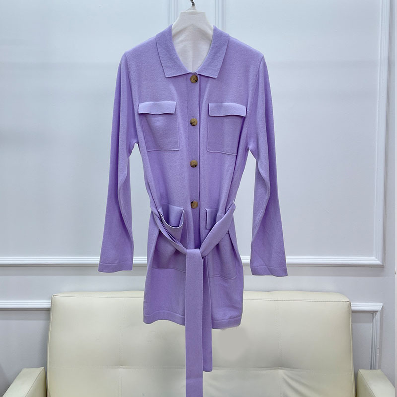 Casual Multi-color Wool Single Breasted Women's Knitted Cardigan P0908