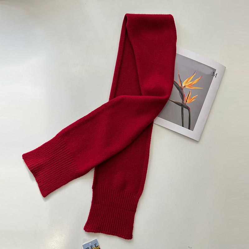 High-quality Soft Wool Warm Solid Color Scarfs  C1275
