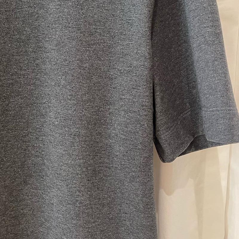 BC Leisure Minimalist High Quality Gray Cotton Midi Dress  C0106