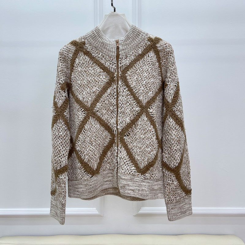 Sequined Long Sleeve Women's Cardigan Sweater L0848