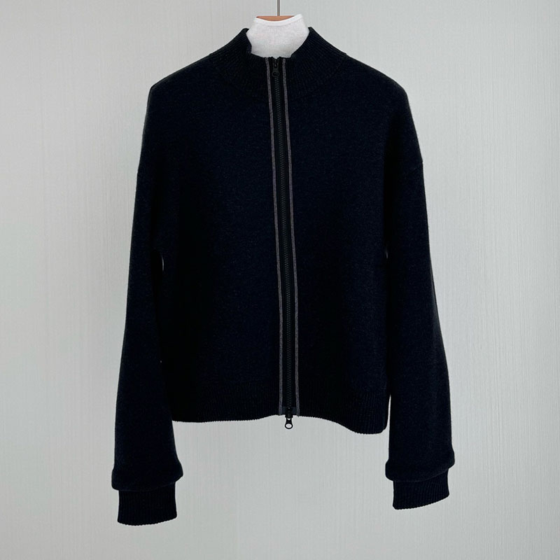 Fashion Zipper Wool Women's Knitted Cardigans L0903