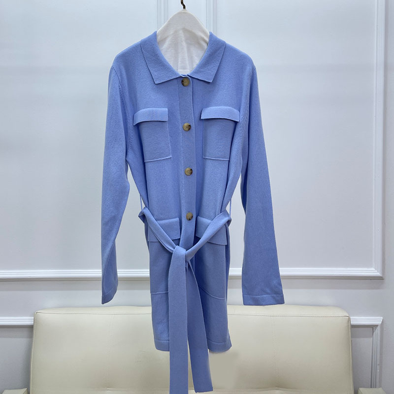 Casual Multi-color Wool Single Breasted Women's Knitted Cardigan P0908