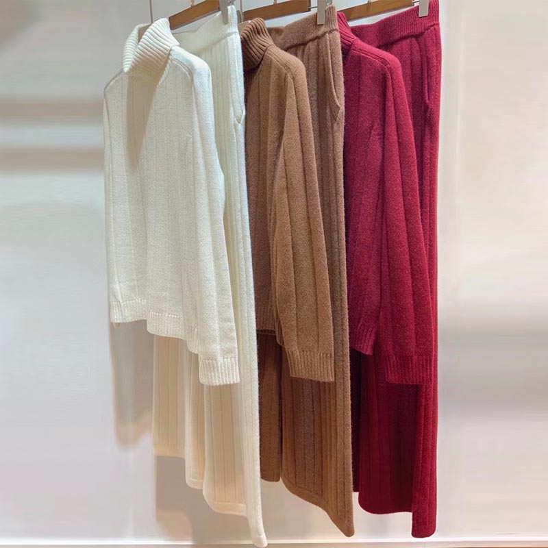 LP High-quality Fashion Cashmere Knitted Two Piece Suit  C0118