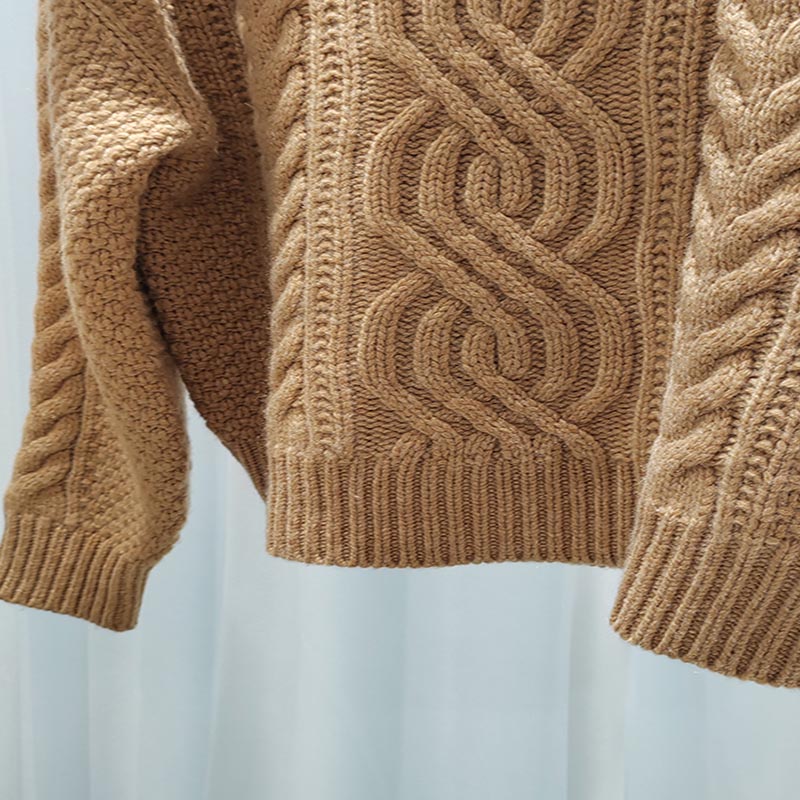 LP High Quality Camel Colored Cashmere Pullover  C0124