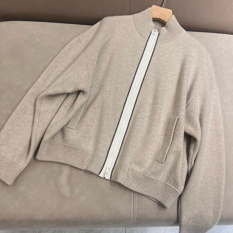 High Quality Cashmere Bead Women's Knitted Cardigans L0901