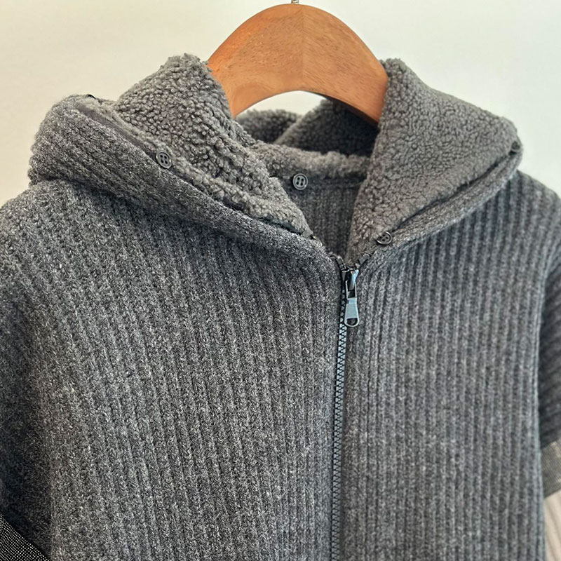 High End Women's Knitted Fur Coat L0916