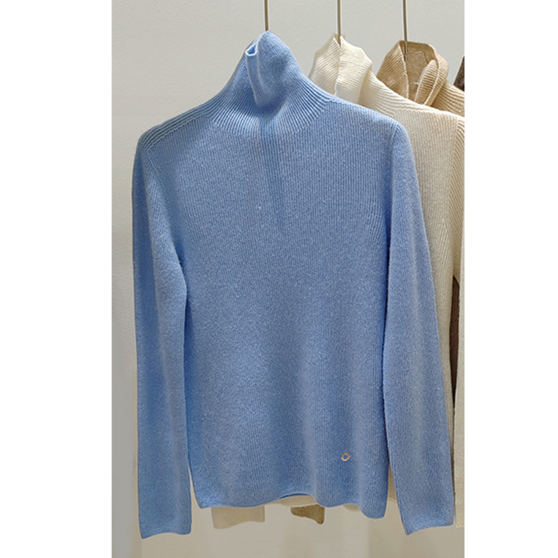 High-quality Women's Pure Cashmere Bottoming Shirt  C1280