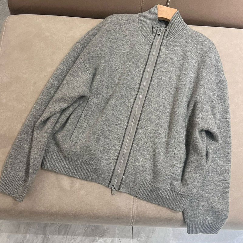 High Quality Cashmere Bead Women's Knitted Cardigans L0901