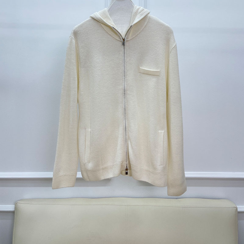 Zipper Hooded Knitted Women's Cardigan P0909