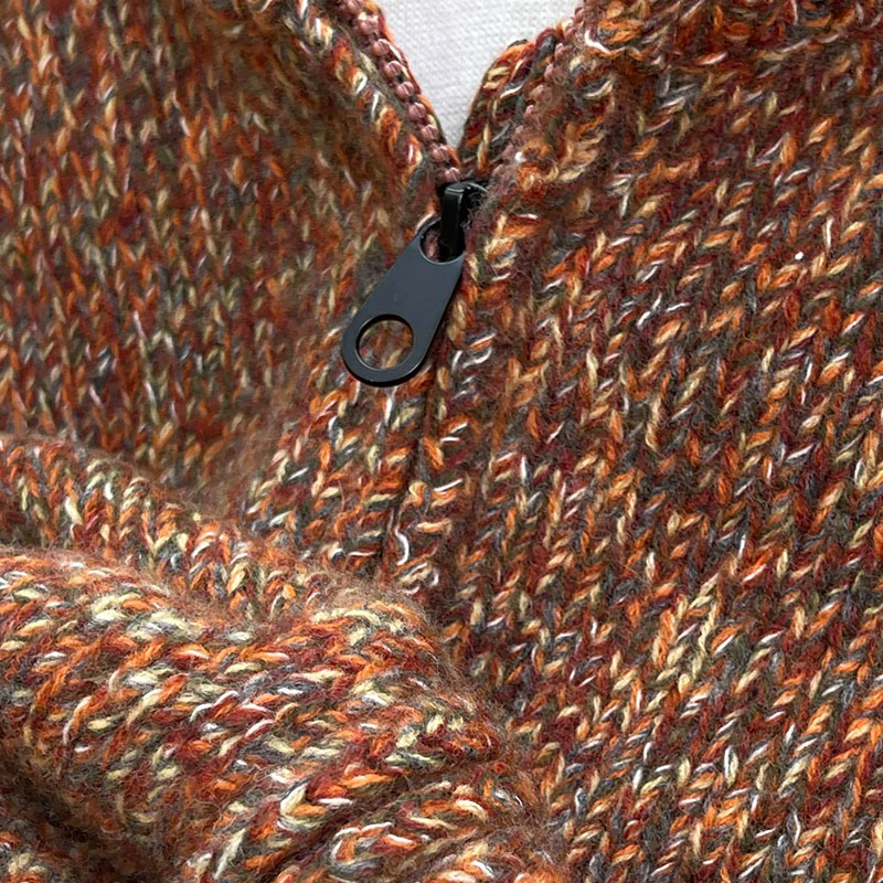  Luxury Fashion Zipper Lapel Women's Cashmere Cardigans L0908