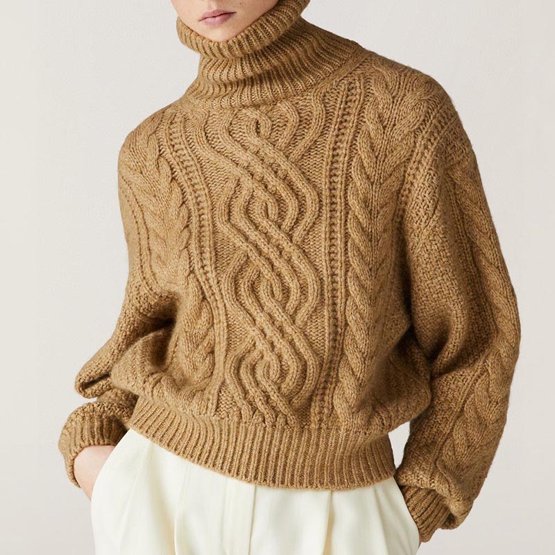 LP High Quality Camel Colored Cashmere Pullover  C0124