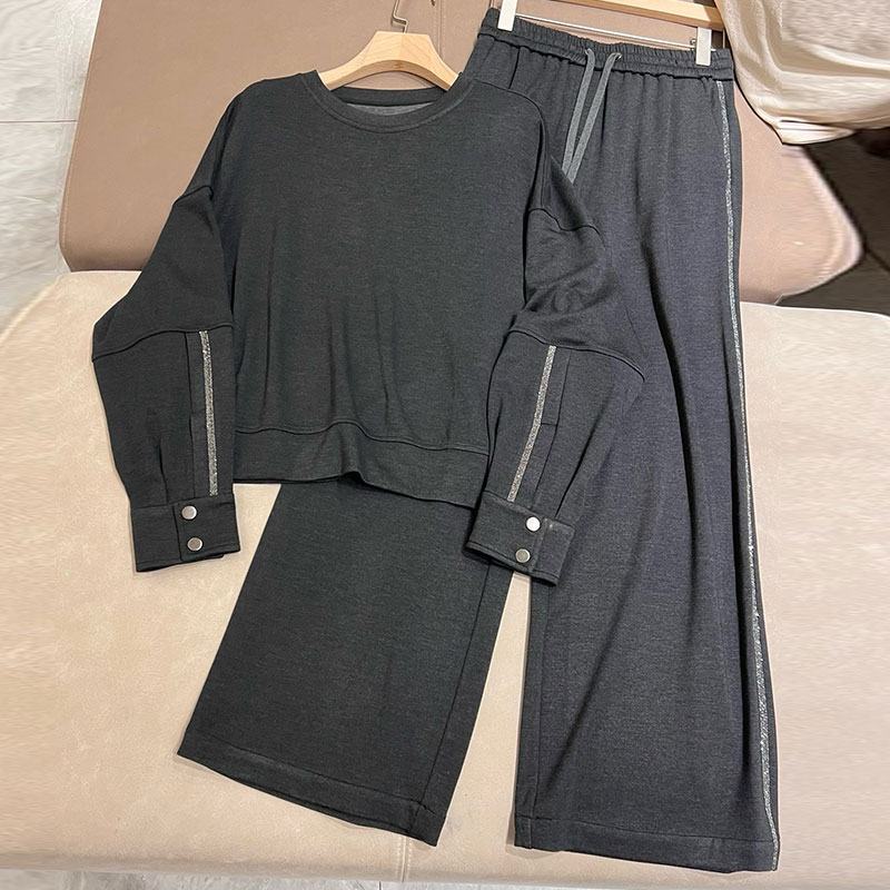 Acetate Wool Women's Hoodie Suits L0902