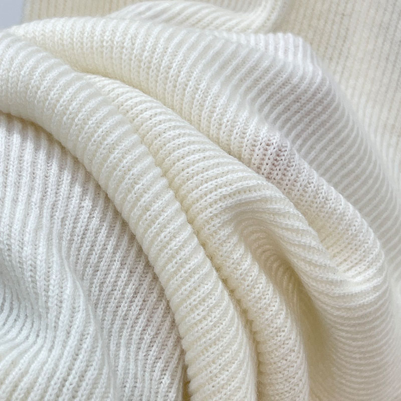 Solid Color Wool Straight Leg Knitted Women's Pants P0907