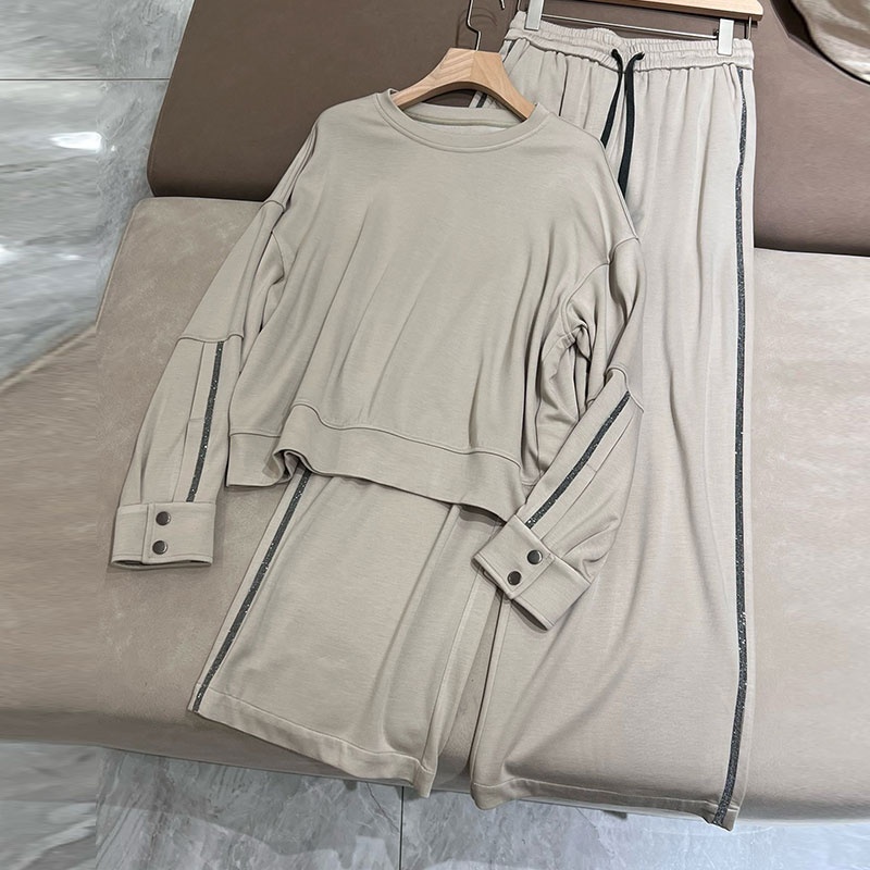 Acetate Wool Women's Hoodie Suits L0902